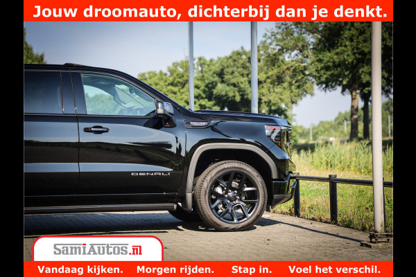 GMC Sierra DENALI 6.2 V8 426PK Full Option | De Meest Luxe Pick-Up in zijn Klasse | Comfortabele Dubbele Cabine met Royale 5 Zitplaatsen | BPM vrij | Nu Leverbaar uit Voorraad | Voorraad Nr 433794