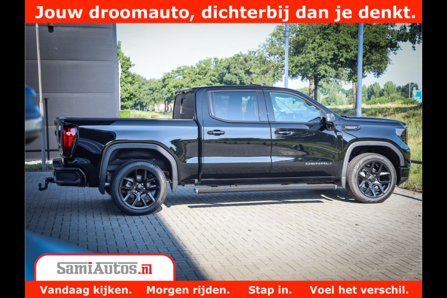 GMC Sierra DENALI 6.2 V8 426PK Full Option | De Meest Luxe Pick-Up in zijn Klasse | Comfortabele Dubbele Cabine met Royale 5 Zitplaatsen | BPM vrij | Nu Leverbaar uit Voorraad | Voorraad Nr 433794