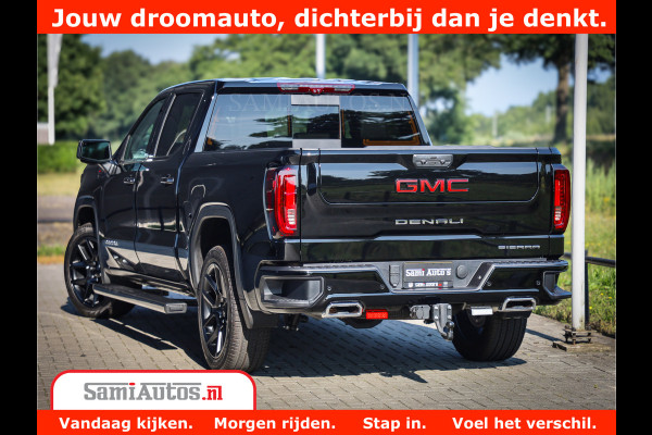 GMC Sierra DENALI 6.2 V8 426PK Full Option | De Meest Luxe Pick-Up in zijn Klasse | Comfortabele Dubbele Cabine met Royale 5 Zitplaatsen | BPM vrij | Nu Leverbaar uit Voorraad | Voorraad Nr 433794
