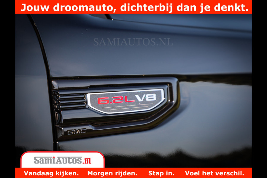 GMC Sierra DENALI 6.2 V8 426PK Full Option | De Meest Luxe Pick-Up in zijn Klasse | Comfortabele Dubbele Cabine met Royale 5 Zitplaatsen | BPM vrij | Nu Leverbaar uit Voorraad | Voorraad Nr 433794