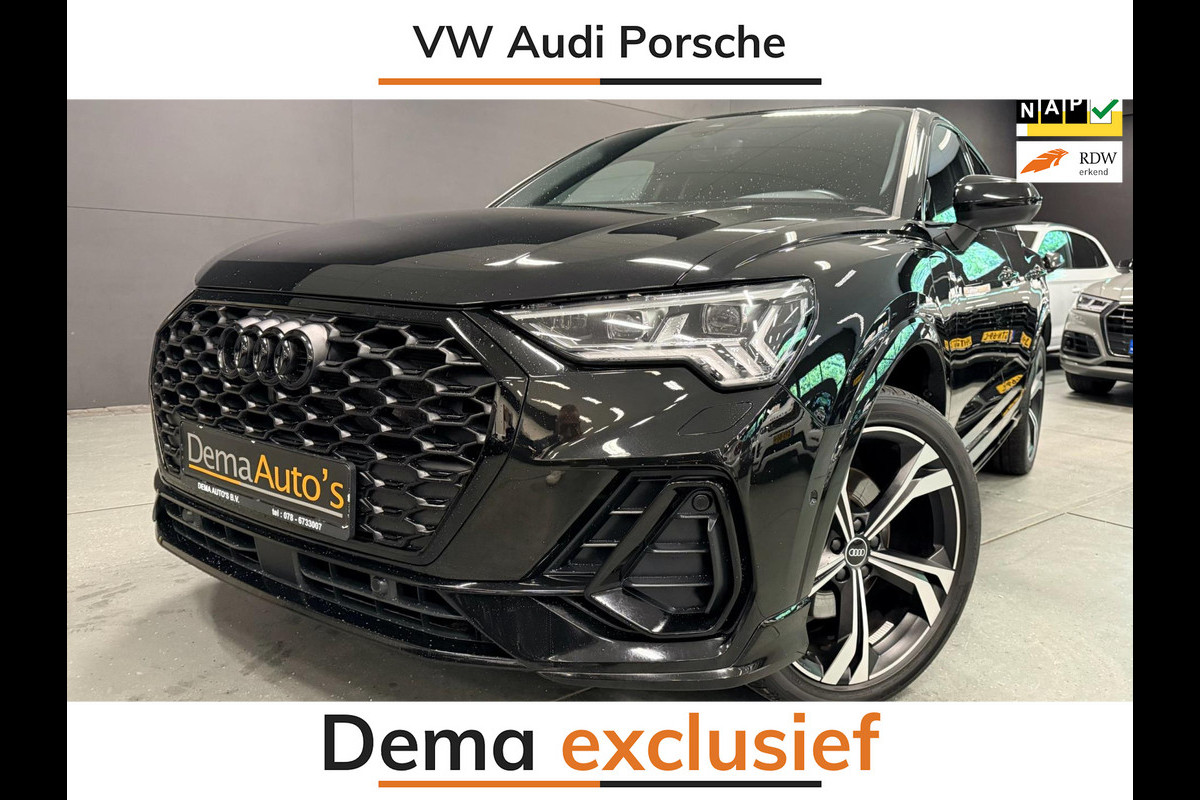 Audi Q3 Sportback 45 TFSI 3X S-LINE BLACK-LINE 20'' SFEERVERL/V-COCKPIT/NAVI/LEDER/DAB/LED/CAM/// Audi Q3 Sportback 45 TFSI 3X S-LINE BLACK-LINE 20'' SFEERVERL/V-COCKPIT/NAVI/LEDER/DAB/LED/CAM///