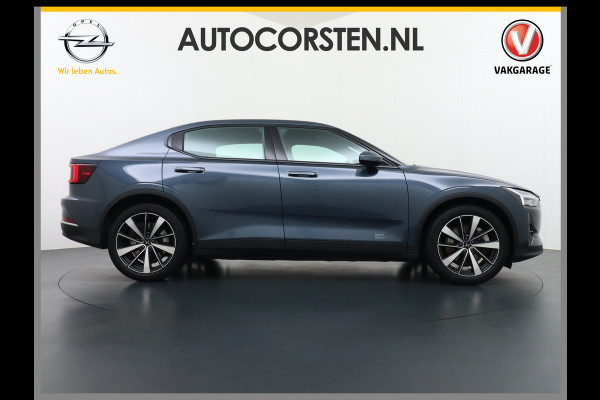 Polestar 2 AUT. 408 pk Long Range Dual Motor 78kWh Panorama-Dak Harman&Kardon® Electr.Stoelen Verwarmd+Achterbank+Stuur Adaptive-Cruise Car Verkeersbord detectie Regen-Lichtsensor Virtual-Cockpit Home-Link Bots waarschuwing Autonoom-Rem Lane Assist Keyless Connected 1e Eigenaar Origineel Nederlandse Auto 1.500kg Trekvermogen 660Nm! € 59.000 nieuw!