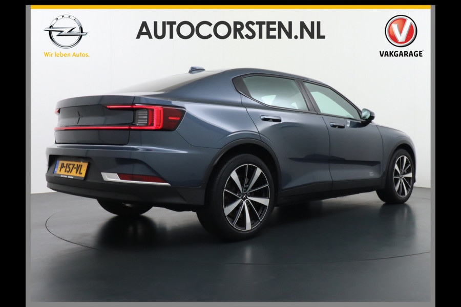 Polestar 2 AUT. 408 pk Long Range Dual Motor 78kWh Panorama-Dak Harman&Kardon® Electr.Stoelen Verwarmd+Achterbank+Stuur Adaptive-Cruise Car Verkeersbord detectie Regen-Lichtsensor Virtual-Cockpit Home-Link Bots waarschuwing Autonoom-Rem Lane Assist Keyless Connected 1e Eigenaar Origineel Nederlandse Auto 1.500kg Trekvermogen 660Nm! € 59.000 nieuw!