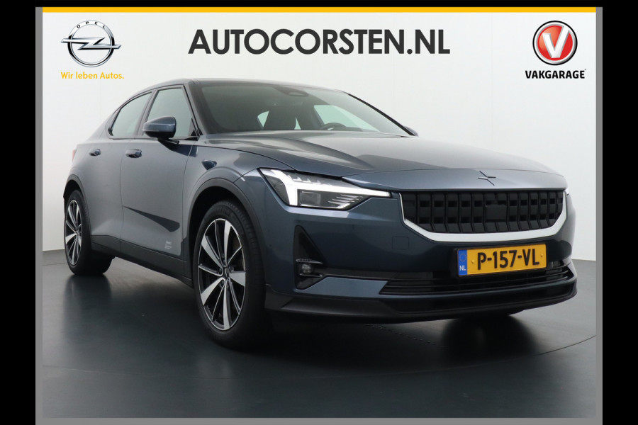 Polestar 2 AUT. 408 pk Long Range Dual Motor 78kWh Panorama-Dak Harman&Kardon® Electr.Stoelen Verwarmd+Achterbank+Stuur Adaptive-Cruise Car Verkeersbord detectie Regen-Lichtsensor Virtual-Cockpit Home-Link Bots waarschuwing Autonoom-Rem Lane Assist Keyless Connected 1e Eigenaar Origineel Nederlandse Auto 1.500kg Trekvermogen 660Nm! € 59.000 nieuw!