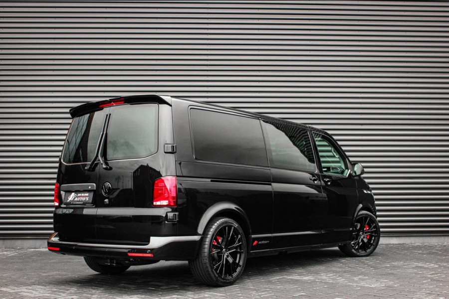 Volkswagen Transporter 2.0 TDI L2H1 30 DC BULLI 199PK DUBBEL CABINE / LEDEREN BEKLEDING / PDC / VERLAGINGSVEREN / 2X SCHUIFDEUR