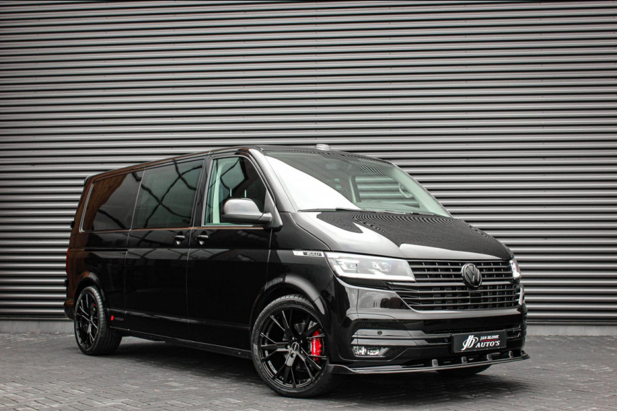 Volkswagen Transporter 2.0 TDI L2H1 30 DC BULLI 199PK DUBBEL CABINE / LEDEREN BEKLEDING / PDC / VERLAGINGSVEREN / 2X SCHUIFDEUR