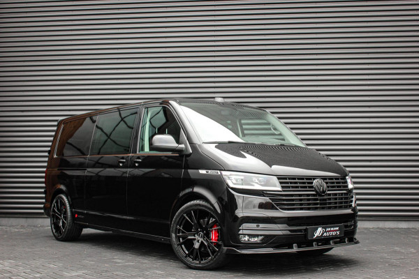 Volkswagen Transporter 2.0 TDI L2H1 30 DC BULLI 199PK DUBBEL CABINE / LEDEREN BEKLEDING / PDC / VERLAGINGSVEREN / 2X SCHUIFDEUR