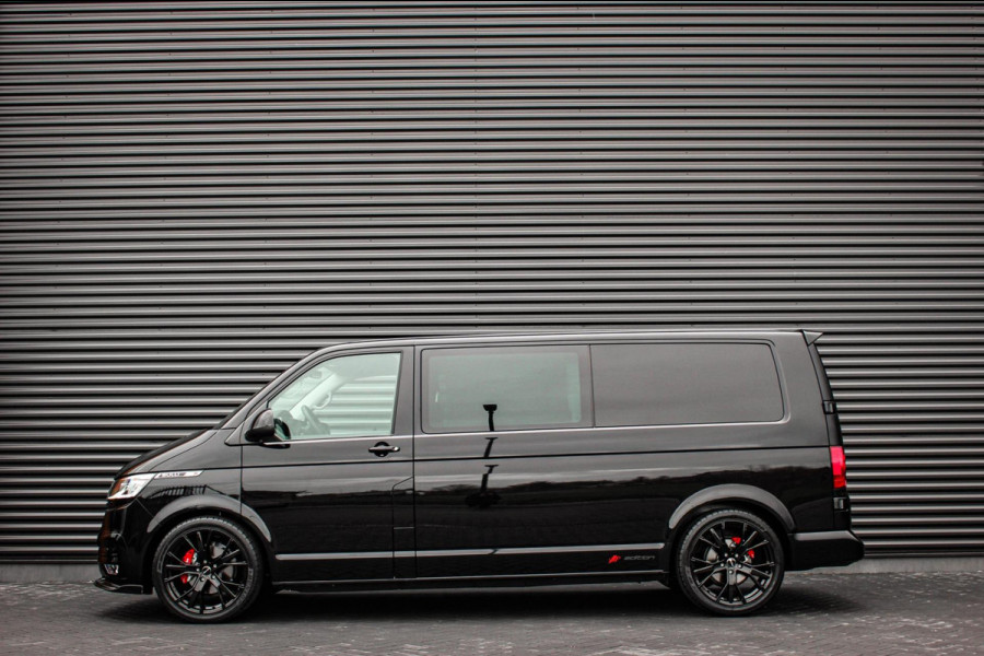 Volkswagen Transporter 2.0 TDI L2H1 30 DC BULLI 199PK DUBBEL CABINE / LEDEREN BEKLEDING / PDC / VERLAGINGSVEREN / 2X SCHUIFDEUR