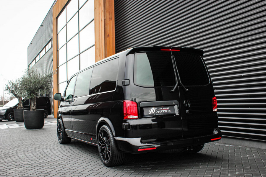Volkswagen Transporter 2.0 TDI L2H1 30 DC BULLI 199PK DUBBEL CABINE / LEDEREN BEKLEDING / PDC / VERLAGINGSVEREN / 2X SCHUIFDEUR