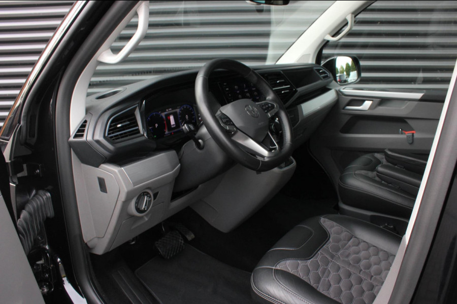 Volkswagen Transporter 2.0 TDI L2H1 30 DC BULLI 199PK DUBBEL CABINE / LEDEREN BEKLEDING / PDC / VERLAGINGSVEREN / 2X SCHUIFDEUR