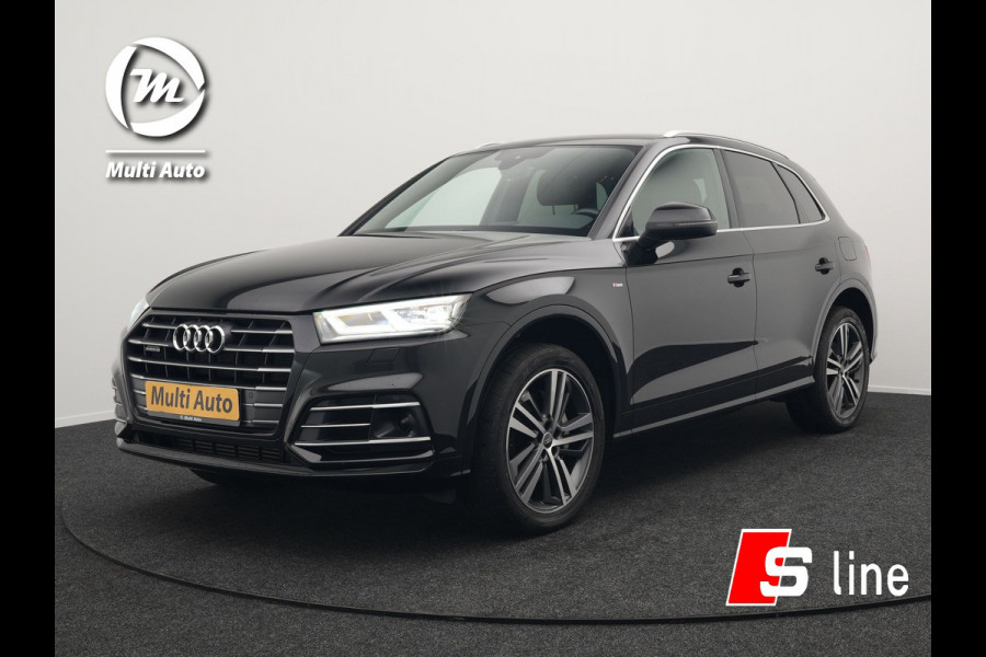 Audi Q5 55 TFSI e Quattro S Line Plug In Hybrid 367pk PHEV | Adaptive Cruise | Alcantara Sportstoelen Massage | 20"L.M | Keyless | DAB | Navi | Stoelverwarming | El. Achterklep |