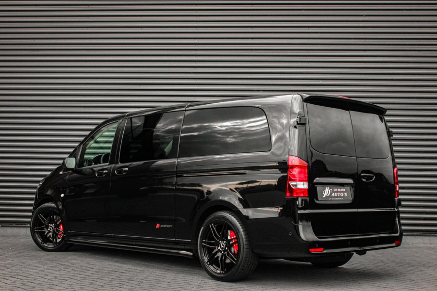 Mercedes-Benz Vito 119 CDI L3 SPORT DUBBEL CABINE / DC / BPM VRIJ / FULL BLACK / 2X SCHUIFDEUREN / AMG / VERLAAGD / APPLE CARPLAY