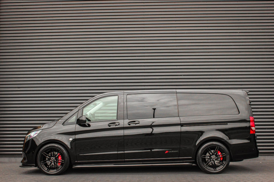 Mercedes-Benz Vito 119 CDI L3 SPORT DUBBEL CABINE / DC / BPM VRIJ / FULL BLACK / 2X SCHUIFDEUREN / AMG / VERLAAGD / APPLE CARPLAY