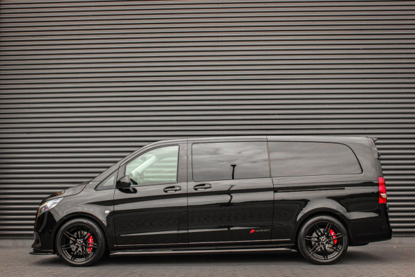 Mercedes-Benz Vito 119 CDI L3 SPORT DUBBEL CABINE / DC / BPM VRIJ / FULL BLACK / 2X SCHUIFDEUREN / AMG / VERLAAGD / APPLE CARPLAY