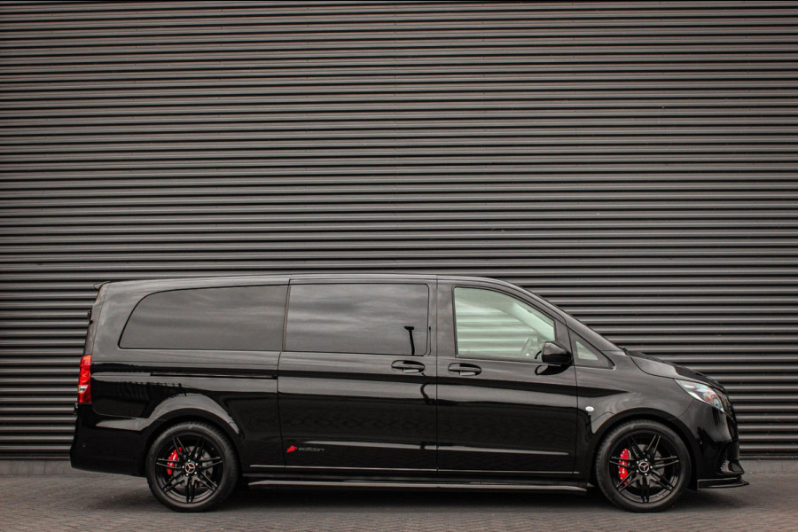 Mercedes-Benz Vito 119 CDI L3 SPORT DUBBEL CABINE / DC / BPM VRIJ / FULL BLACK / 2X SCHUIFDEUREN / AMG / VERLAAGD / APPLE CARPLAY