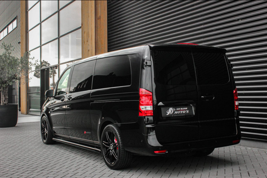 Mercedes-Benz Vito 119 CDI L3 SPORT DUBBEL CABINE / DC / BPM VRIJ / FULL BLACK / 2X SCHUIFDEUREN / AMG / VERLAAGD / APPLE CARPLAY