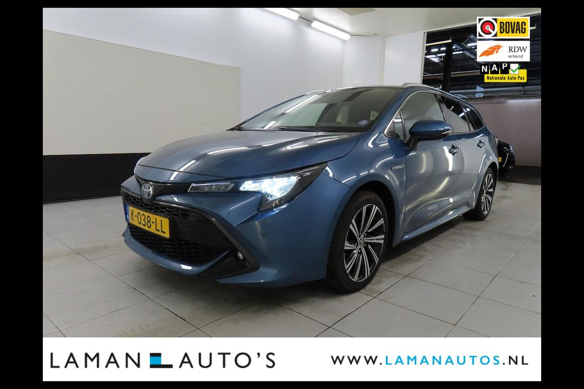 Toyota Corolla Touring Sports 2.0 Hybrid 184pk Business Plus | CarPlay Halfleder Trekhaak Parkeersensoren 17" LMV ECC LED ACC Camera Metallic | Hybrid Voorsch