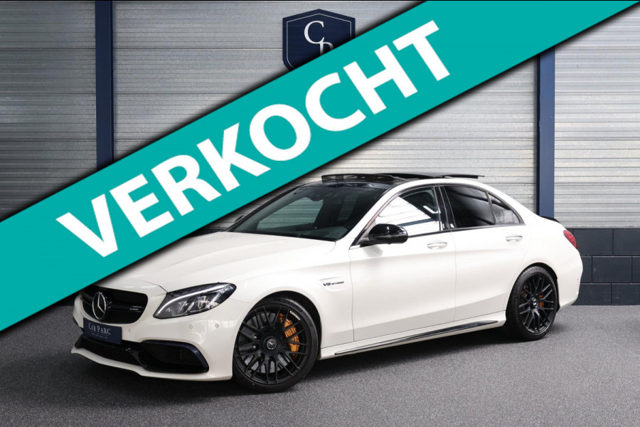 Mercedes-Benz C-Klasse AMG 63 S 510+PK KERAMISCH/KUIPSTOELEN/SFEER/PANO/LEER+S.VERWARMING/19" LMV/360 CAM/ACC/ECC/12 MDN GARANTIE!