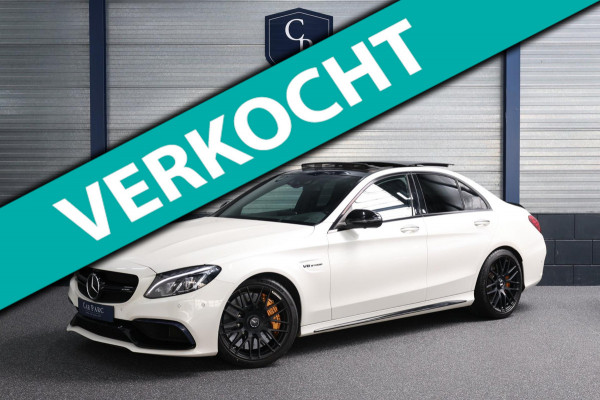 Mercedes-Benz C-Klasse AMG 63 S 510+PK KERAMISCH/KUIPSTOELEN/SFEER/PANO/LEER+S.VERWARMING/19" LMV/360 CAM/ACC/ECC/12 MDN GARANTIE!