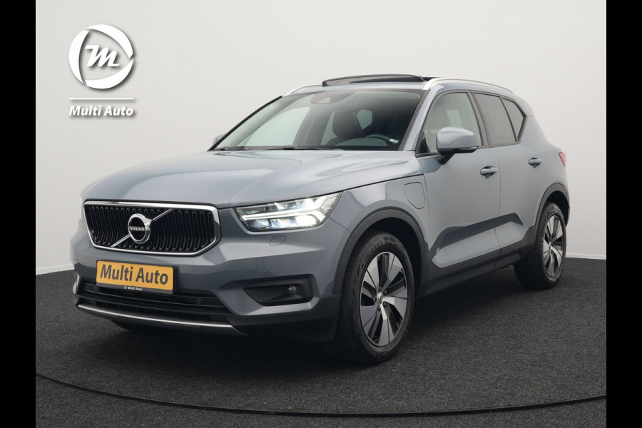 Volvo XC40 T5 Twin Engine Inscription Plug In Hybrid 261pk Thunder Grey Dealer O.H. PHEV | Panodak | Lederen Bekleding | Harman Kardon | Pilot Assist | Apple Carplay | Adaptive Cruise | Navigatie | Camera | DAB | Virtual |