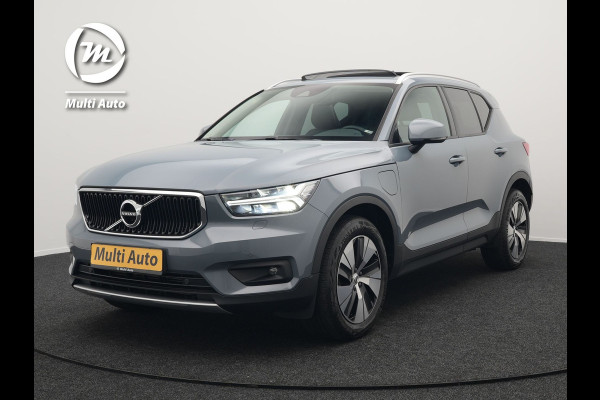 Volvo XC40 T5 Twin Engine Inscription Plug In Hybrid 261pk Thunder Grey Dealer O.H. PHEV | Panodak | Lederen Bekleding | Harman Kardon | Pilot Assist | Apple Carplay | Adaptive Cruise | Navigatie | Camera | DAB | Virtual |