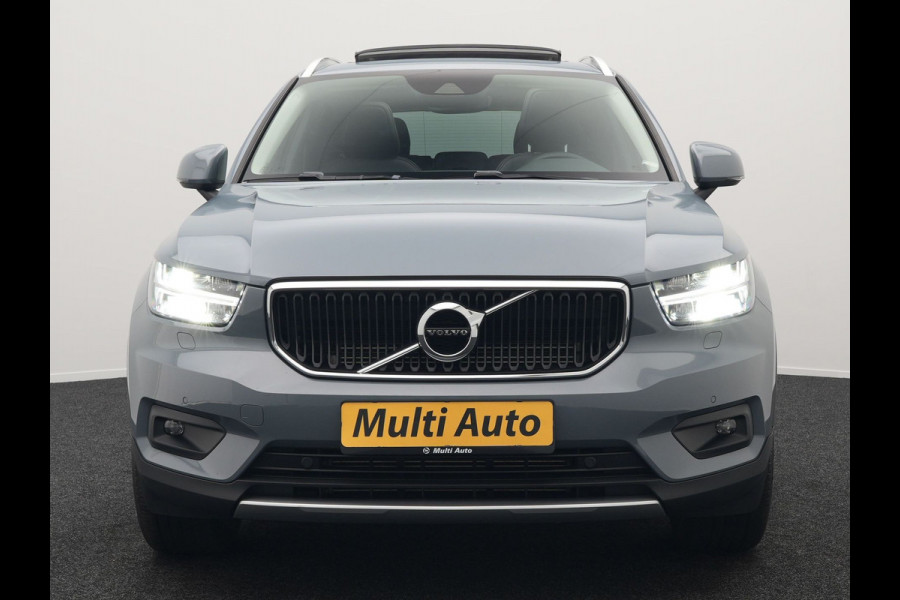 Volvo XC40 T5 Twin Engine Inscription Plug In Hybrid 261pk Thunder Grey Dealer O.H. PHEV | Panodak | Lederen Bekleding | Harman Kardon | Pilot Assist | Apple Carplay | Adaptive Cruise | Navigatie | Camera | DAB | Virtual |