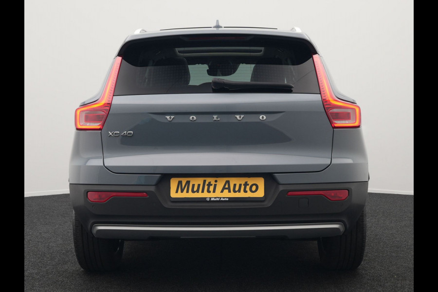 Volvo XC40 T5 Twin Engine Inscription Plug In Hybrid 261pk Thunder Grey Dealer O.H. PHEV | Panodak | Lederen Bekleding | Harman Kardon | Pilot Assist | Apple Carplay | Adaptive Cruise | Navigatie | Camera | DAB | Virtual |