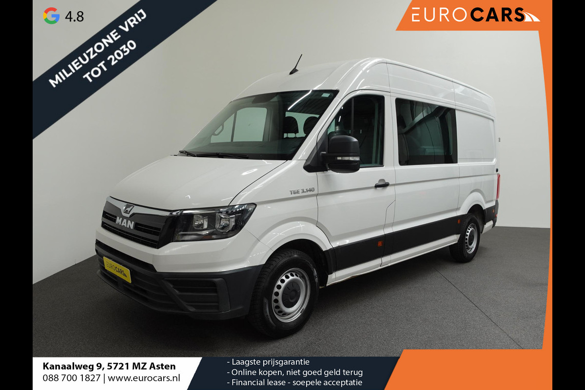 MAN TGE 3.140 2.0 TDI 140pk Dubbele Cabine L3H3 7 persoons Navigatie Apple Carplay/Android Auto Trekhaak Cruise Control Bluetooth Airco Camera MAN TGE 3.140 2.0 TDI 140pk Dubbele Cabine L3H3 7 persoons Navigatie Apple Carplay/Android Auto Trekhaak Cruise Control Bluetooth Airco Camera