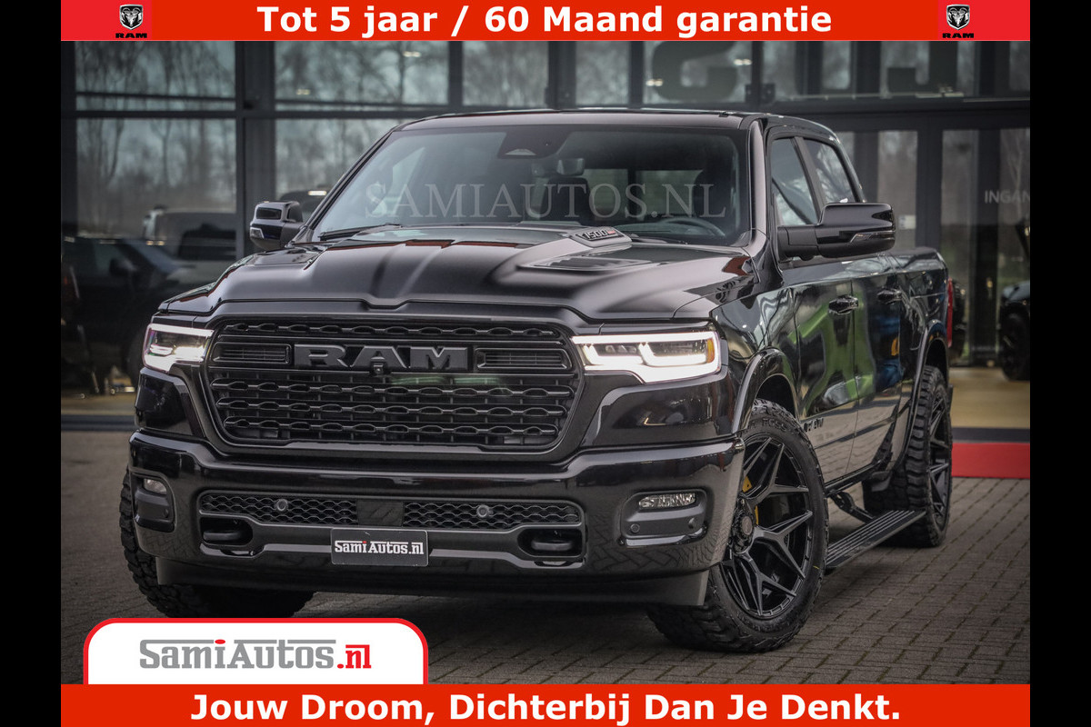 Dodge Ram 1500 Limited Night High Output 540HP 706Nm | Massage + Full Option | De Meest Luxe en Volle Pick-Up in zijn Klasse | Comfortabele Dubbele Cabine met Royale 5 Zitplaatsen | BPM vrij | Nu Leverbaar uit Voorraad | Voorraad Nr 2349 - 5159 Dodge Ram 1500 Limited Night High Output 540HP 706Nm | Massage + Full Option | De Meest Luxe en Volle Pick-Up in zijn Klasse | Comfortabele Dubbele Cabine met Royale 5 Zitplaatsen | BPM vrij | Nu Leverbaar uit Voorraad | Voorraad Nr 2349 - 5159
