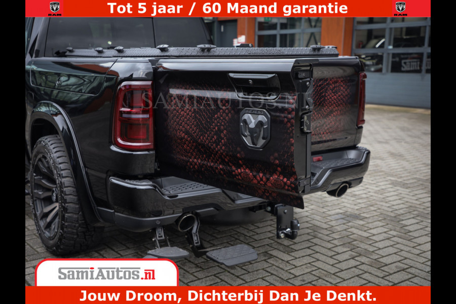 Dodge Ram COBRA EDITION | All-In Prijs | 1500 Limited Night High Output 540HP 706Nm | Massage + Full Option | De Meest Luxe en Volle Pick- Comfortabele Dubbele Cabine met Royale 5 Zitplaatsen | BPM vrij | Nu Leverbaar uit Voorraad | Voorraad Nr 2335 - 5153 |
