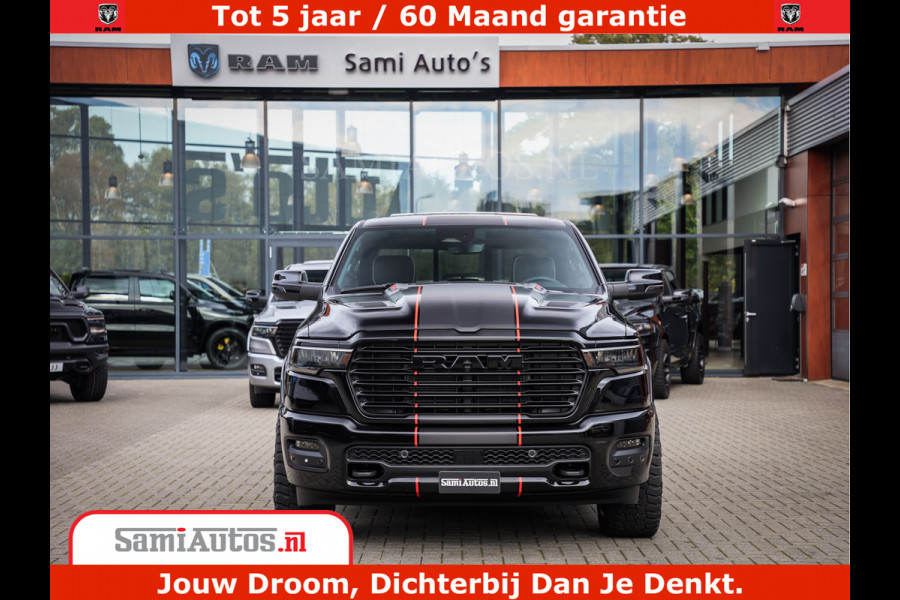 Dodge Ram 1500 Night Premium | Full Option | De Meest Luxe Pick-Up in zijn Klasse | Comfortabele Dubbele Cabine met Royale 5 Zitplaatsen | BPM vrij | Nu Leverbaar uit Voorraad | Voorraad Nr 2283 - 3326