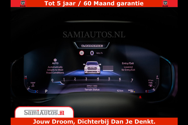 Dodge Ram 1500 Night Premium | Full Option | De Meest Luxe Pick-Up in zijn Klasse | Comfortabele Dubbele Cabine met Royale 5 Zitplaatsen | BPM vrij | Nu Leverbaar uit Voorraad | Voorraad Nr 2283 - 3326