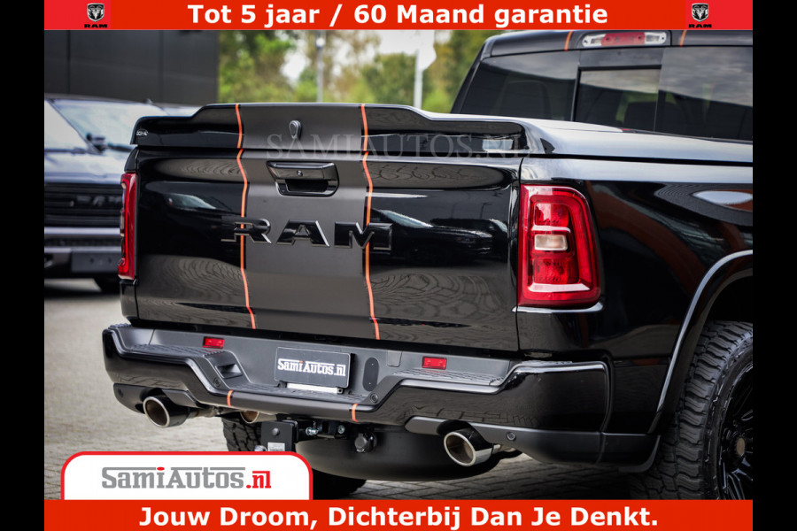 Dodge Ram 1500 Night Premium | Full Option | De Meest Luxe Pick-Up in zijn Klasse | Comfortabele Dubbele Cabine met Royale 5 Zitplaatsen | BPM vrij | Nu Leverbaar uit Voorraad | Voorraad Nr 2283 - 3326