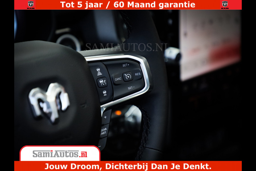 Dodge Ram 1500 Night Premium | Full Option | De Meest Luxe Pick-Up in zijn Klasse | Comfortabele Dubbele Cabine met Royale 5 Zitplaatsen | BPM vrij | Nu Leverbaar uit Voorraad | Voorraad Nr 2283 - 3326