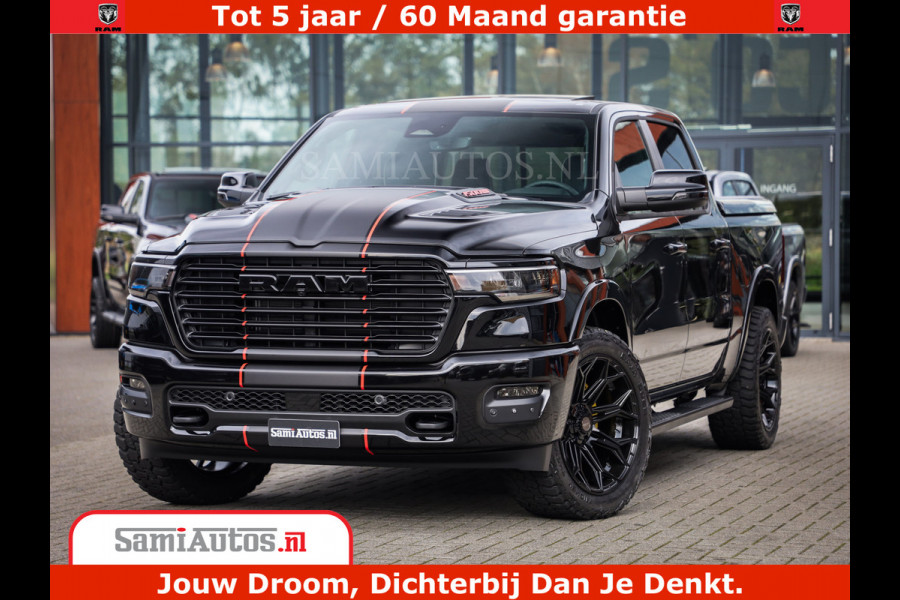 Dodge Ram 1500 Night Premium | Full Option | De Meest Luxe Pick-Up in zijn Klasse | Comfortabele Dubbele Cabine met Royale 5 Zitplaatsen | BPM vrij | Nu Leverbaar uit Voorraad | Voorraad Nr 2283 - 3326