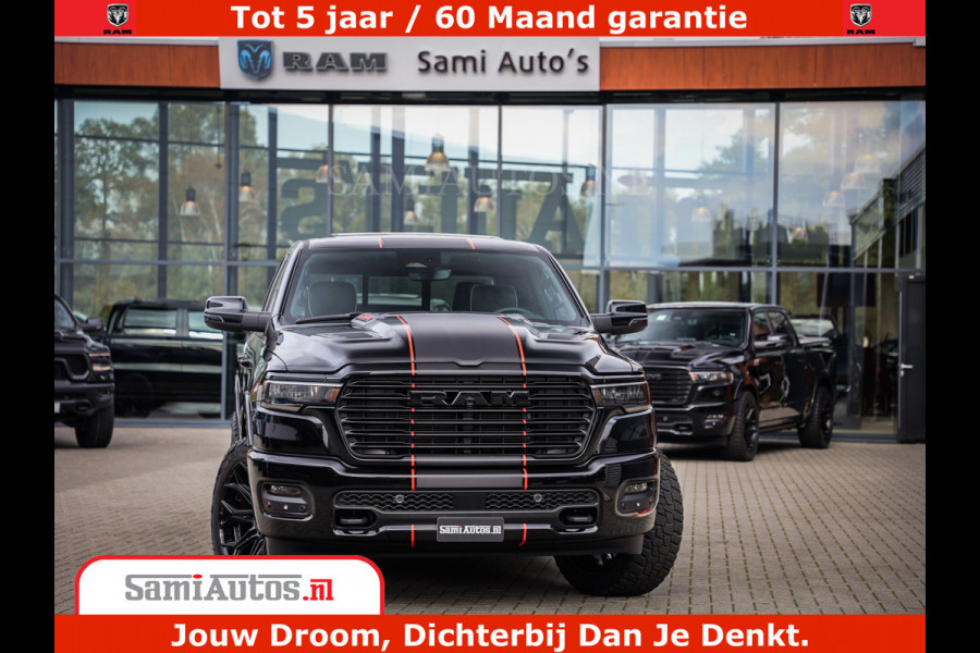 Dodge Ram 1500 Night Premium | Full Option | De Meest Luxe Pick-Up in zijn Klasse | Comfortabele Dubbele Cabine met Royale 5 Zitplaatsen | BPM vrij | Nu Leverbaar uit Voorraad | Voorraad Nr 2283 - 3326