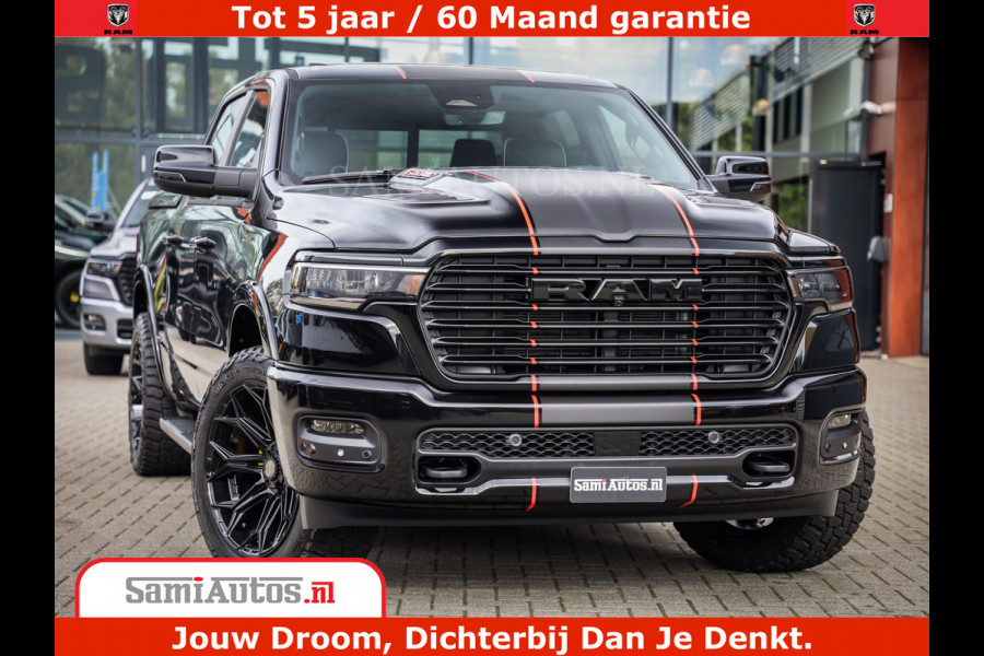 Dodge Ram 1500 Night Premium | Full Option | De Meest Luxe Pick-Up in zijn Klasse | Comfortabele Dubbele Cabine met Royale 5 Zitplaatsen | BPM vrij | Nu Leverbaar uit Voorraad | Voorraad Nr 2283 - 3326