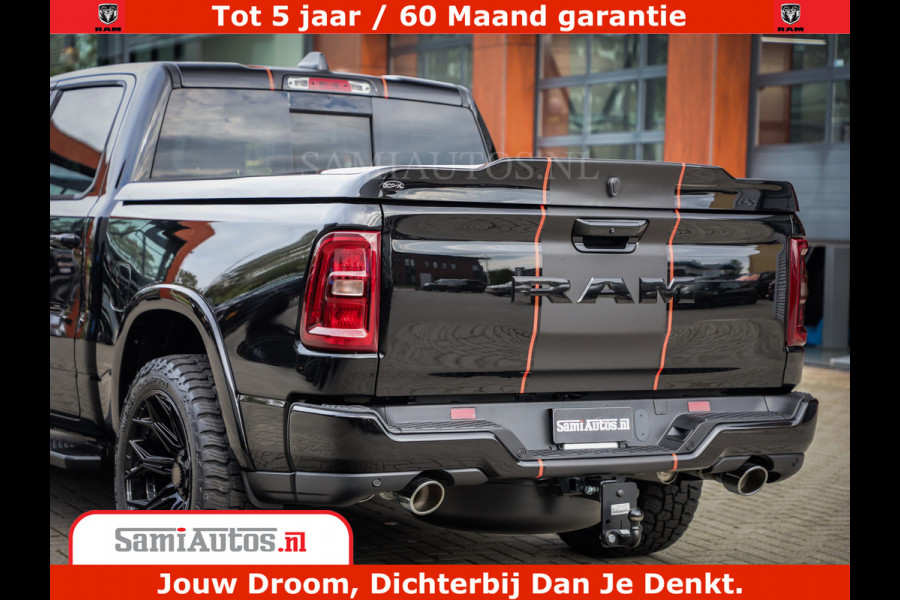 Dodge Ram 1500 Night Premium | Full Option | De Meest Luxe Pick-Up in zijn Klasse | Comfortabele Dubbele Cabine met Royale 5 Zitplaatsen | BPM vrij | Nu Leverbaar uit Voorraad | Voorraad Nr 2283 - 3326
