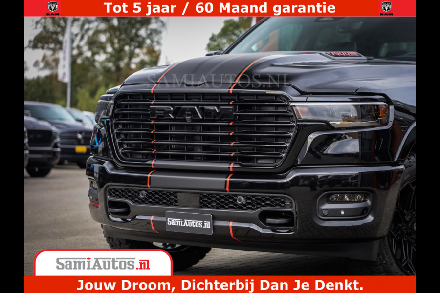 Dodge Ram 1500 Night Premium | Full Option | De Meest Luxe Pick-Up in zijn Klasse | Comfortabele Dubbele Cabine met Royale 5 Zitplaatsen | BPM vrij | Nu Leverbaar uit Voorraad | Voorraad Nr 2283 - 3326
