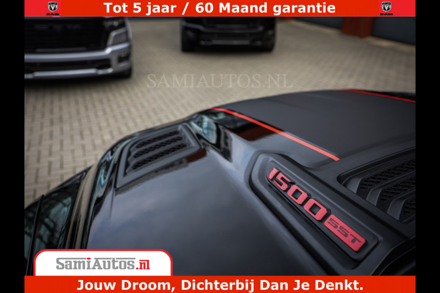 Dodge Ram 1500 Night Premium | Full Option | De Meest Luxe Pick-Up in zijn Klasse | Comfortabele Dubbele Cabine met Royale 5 Zitplaatsen | BPM vrij | Nu Leverbaar uit Voorraad | Voorraad Nr 2283 - 3326