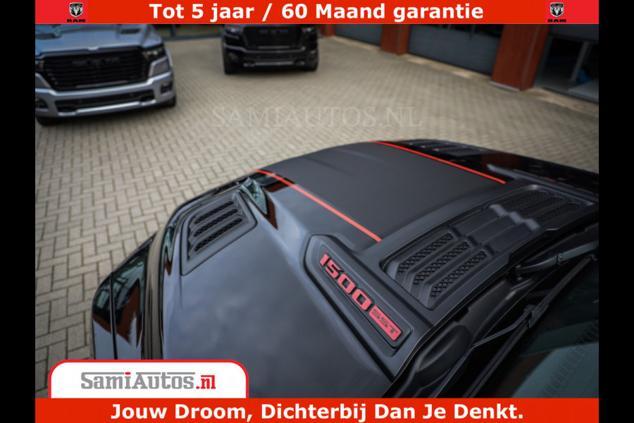 Dodge Ram 1500 Night Premium | Full Option | De Meest Luxe Pick-Up in zijn Klasse | Comfortabele Dubbele Cabine met Royale 5 Zitplaatsen | BPM vrij | Nu Leverbaar uit Voorraad | Voorraad Nr 2283 - 3326