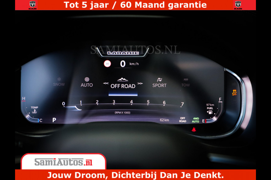 Dodge Ram 1500 Night Premium | Full Option | De Meest Luxe Pick-Up in zijn Klasse | Comfortabele Dubbele Cabine met Royale 5 Zitplaatsen | BPM vrij | Nu Leverbaar uit Voorraad | Voorraad Nr 2283 - 3326
