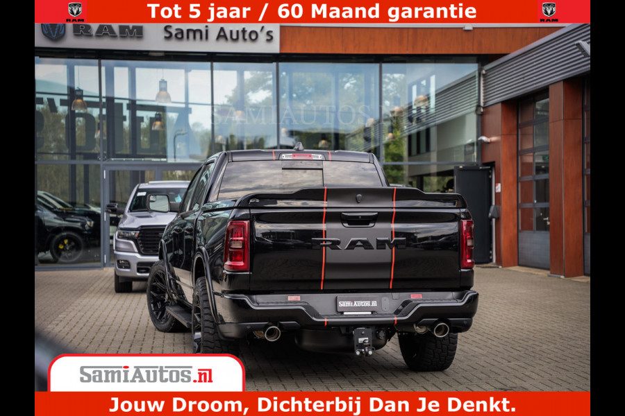 Dodge Ram 1500 Night Premium | Full Option | De Meest Luxe Pick-Up in zijn Klasse | Comfortabele Dubbele Cabine met Royale 5 Zitplaatsen | BPM vrij | Nu Leverbaar uit Voorraad | Voorraad Nr 2283 - 3326
