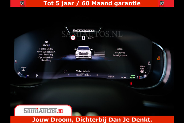 Dodge Ram 1500 Night Premium | Full Option | De Meest Luxe Pick-Up in zijn Klasse | Comfortabele Dubbele Cabine met Royale 5 Zitplaatsen | BPM vrij | Nu Leverbaar uit Voorraad | Voorraad Nr 2283 - 3326