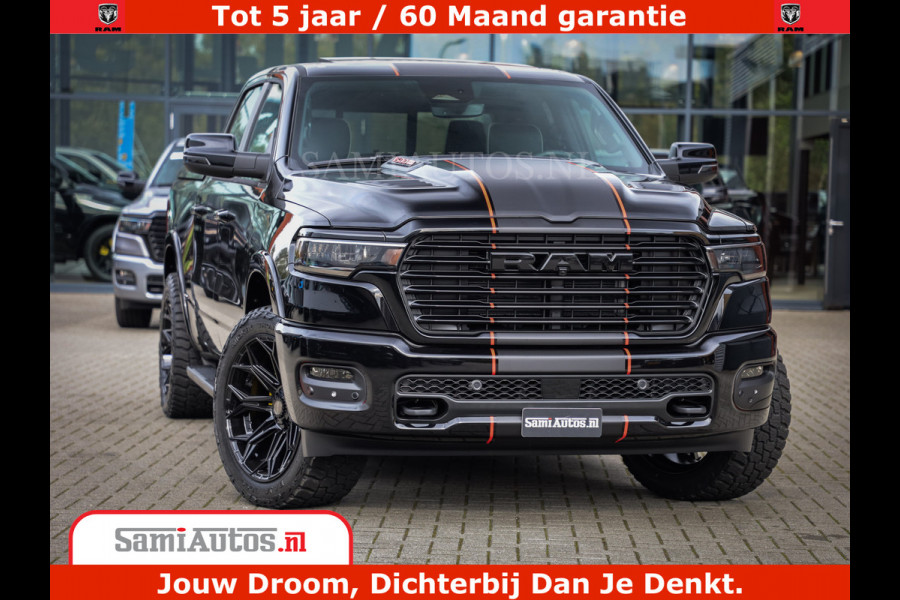 Dodge Ram 1500 Night Premium | Full Option | De Meest Luxe Pick-Up in zijn Klasse | Comfortabele Dubbele Cabine met Royale 5 Zitplaatsen | BPM vrij | Nu Leverbaar uit Voorraad | Voorraad Nr 2283 - 3326