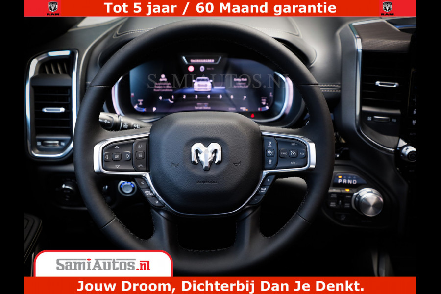 Dodge Ram 1500 Night Premium | Full Option | De Meest Luxe Pick-Up in zijn Klasse | Comfortabele Dubbele Cabine met Royale 5 Zitplaatsen | BPM vrij | Nu Leverbaar uit Voorraad | Voorraad Nr 2282 - 3332