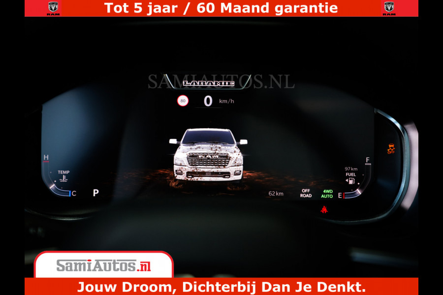 Dodge Ram 1500 Night Premium | Full Option | De Meest Luxe Pick-Up in zijn Klasse | Comfortabele Dubbele Cabine met Royale 5 Zitplaatsen | BPM vrij | Nu Leverbaar uit Voorraad | Voorraad Nr 2282 - 3332