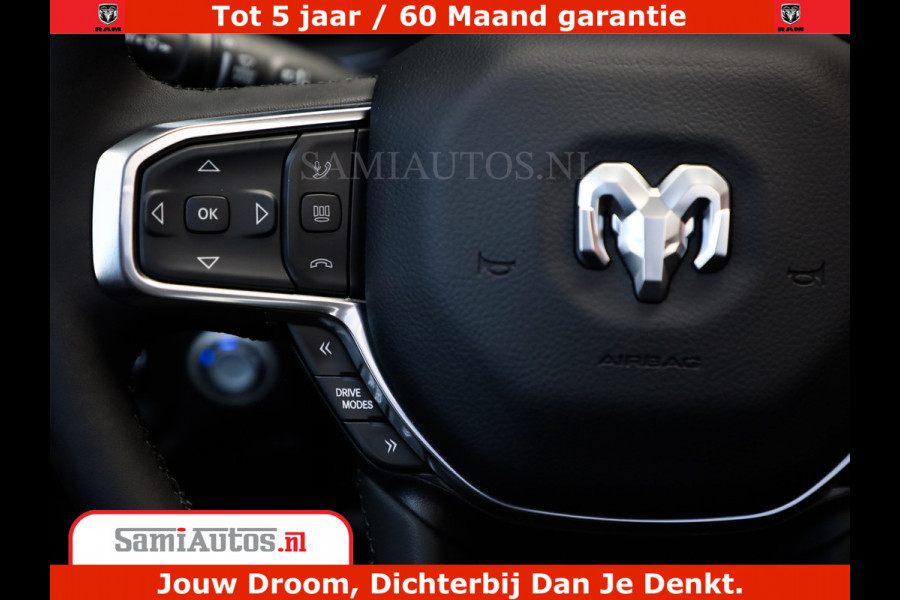 Dodge Ram 1500 Night Premium | Full Option | De Meest Luxe Pick-Up in zijn Klasse | Comfortabele Dubbele Cabine met Royale 5 Zitplaatsen | BPM vrij | Nu Leverbaar uit Voorraad | Voorraad Nr 2282 - 3332