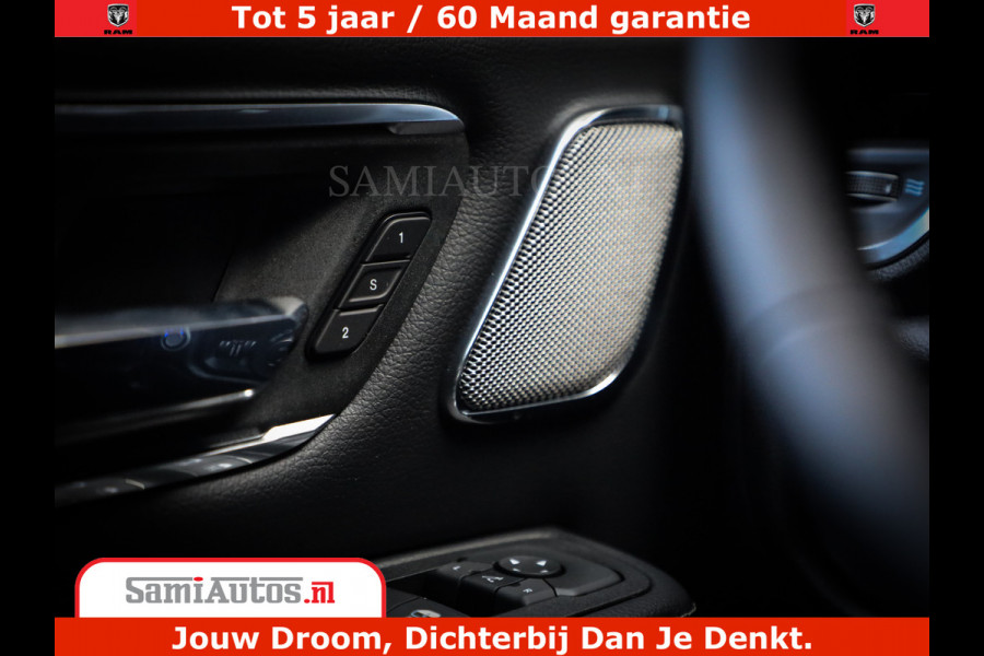 Dodge Ram 1500 Night Premium | Full Option | De Meest Luxe Pick-Up in zijn Klasse | Comfortabele Dubbele Cabine met Royale 5 Zitplaatsen | BPM vrij | Nu Leverbaar uit Voorraad | Voorraad Nr 2282 - 3332