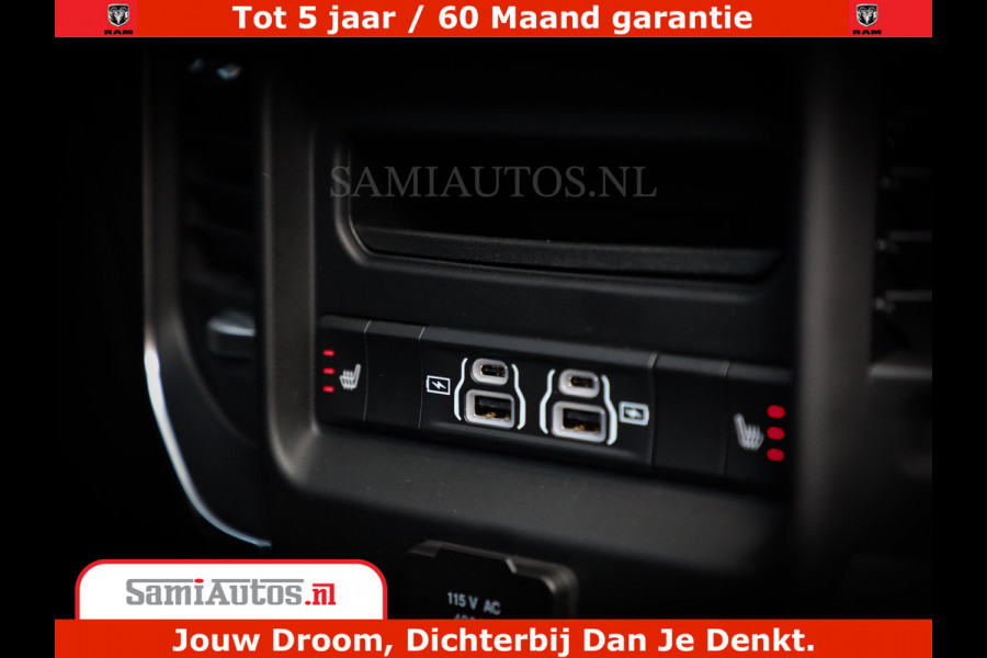 Dodge Ram 1500 Night Premium | Full Option | De Meest Luxe Pick-Up in zijn Klasse | Comfortabele Dubbele Cabine met Royale 5 Zitplaatsen | BPM vrij | Nu Leverbaar uit Voorraad | Voorraad Nr 2282 - 3332
